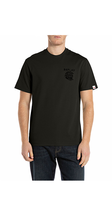 リラックスフィット ヘビーコットンジャージーSKULL Tシャツ